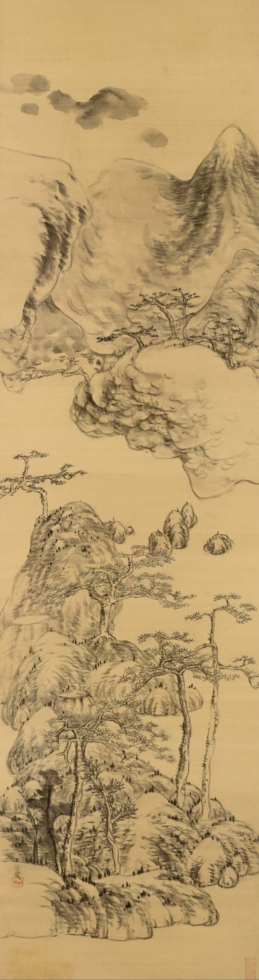 Paesaggio nello stile di Wu Zhen (1280-1354) da Bada Shanren
